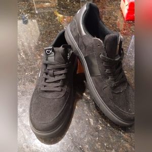 Calvin Klein Shoes Mens 12 Black Low Top Casual Skate Sneakers CMGENT02-R